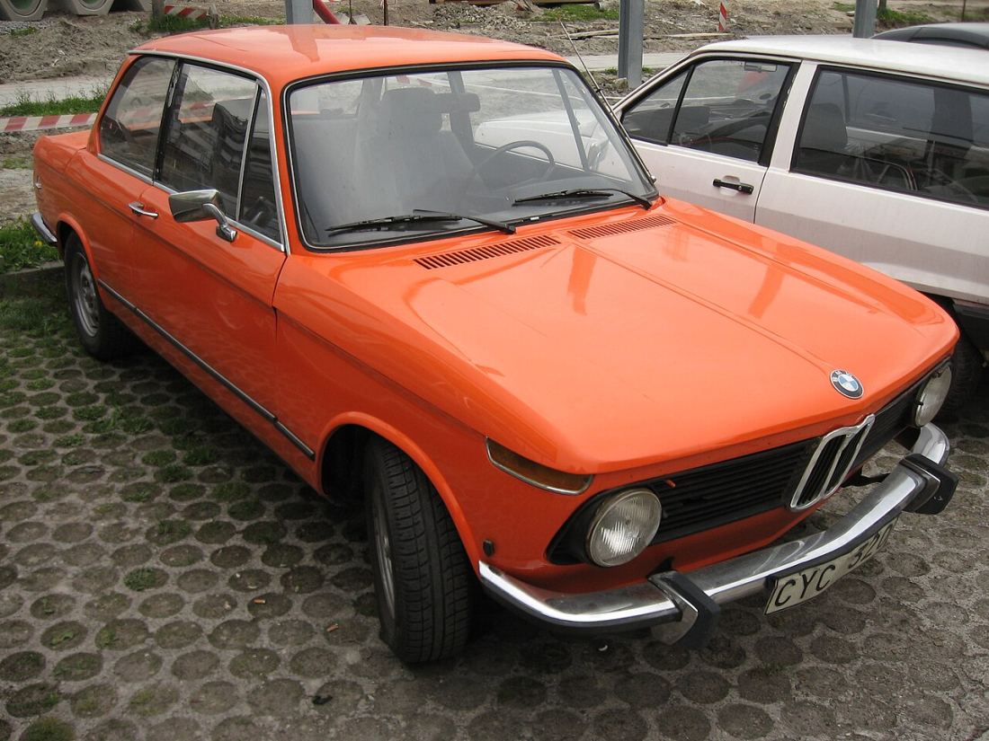 A saloon car parked on the street